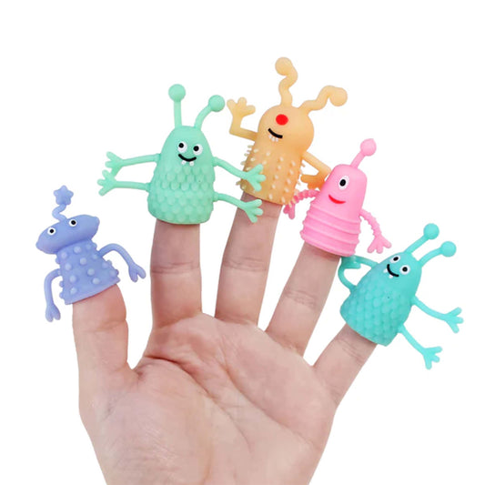 Alien Finger Puppets For Kids In Bulk-Assorted