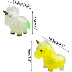 Light Up Unicorn Squishy Water Beads Balls Toys For Kids & Adults (Sold By Dozen)