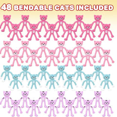 2.25" Mini Bendable Cats Assortment (48 Pieces = $27.99)