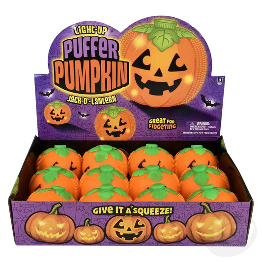 Light-Up Pumpkin Squeeze Fidget Toys- {Sold By Dozen= $34.99}