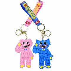 Holesale Pop It Light Up Hug Monster Keychain  Sold By Dozen