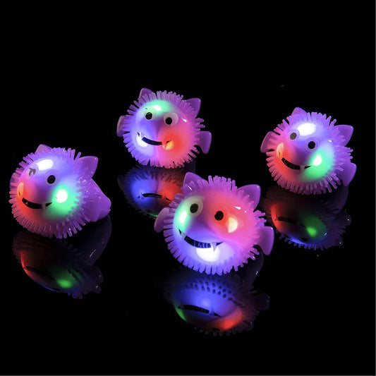 Wholesale Animal Puffer Hedgehog LED Squishy Toy For KIds