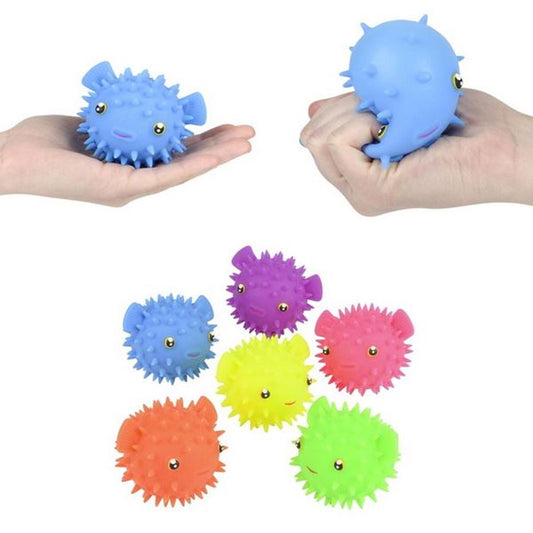 Spiky Puffer Fish Kids Toys In Bulk- Assorted