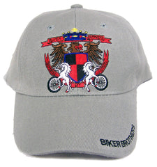 Buy BIKER BROTHERS SHEILD BONDED BY STEEL BASEBALL HAT *- CLOSEOUT NOW $ 1.50 EABulk Price