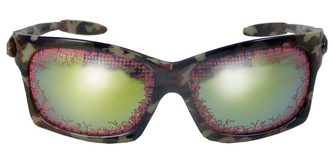 Buy CAMOFLAUED BLOOD SHOT EYES SUNGLASSES CLOSEOUT NOW ONLY $1.00 EACHBulk Price