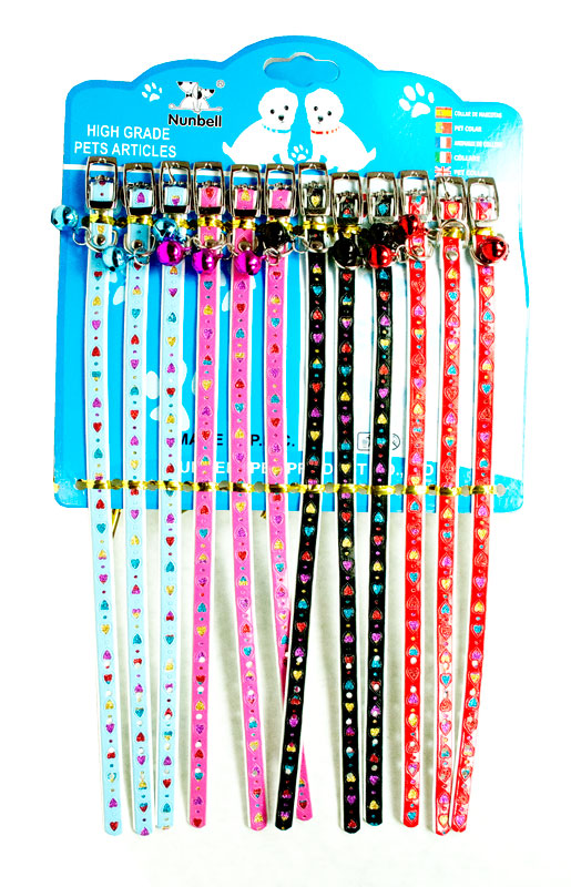 Bulk Buy 12" Thin Animal Collars With Bell Wholesale