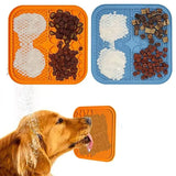 Dog Lick Pad - Silicone Treat Feeding Licking Mats with Suction - Slow Food Pad Mat For Dogs
