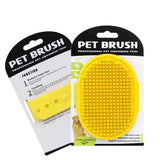 Adjustable Silicone Pet Grooming Brush and Shampoo Comb for Bathing and Massage