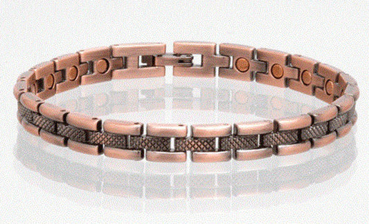 Wholesale SOLID COPPER MAGNETIC LINK BRACELET style #L71 (sold by the piece )