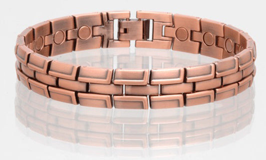 Wholesale SOLID COPPER MAGNETIC LINK BRACELET style #LBR (sold by the piece )