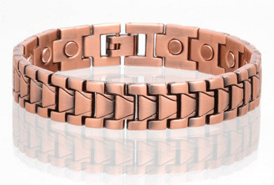 Wholesale SOLID COPPER MAGNETIC LINK BRACELET style #LJ (sold by the piece )