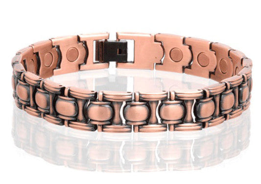 Wholesale SOLID COPPER MAGNETIC LINK BRACELET style #LO (sold by the piece )