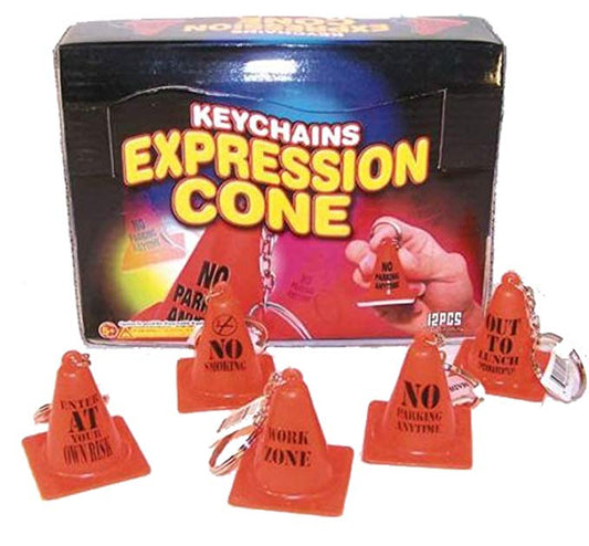 Buy EXPRESSION TRAFFIC CONES KEY CHAINS (Sold by the dozen) *- CLOSEOUT NOW 25 CENTS EACHBulk Price