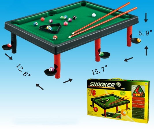 Wholesale 16" x 13" TABLE TOP POOL SNOOKER GAME SET  ( sold by the piece)