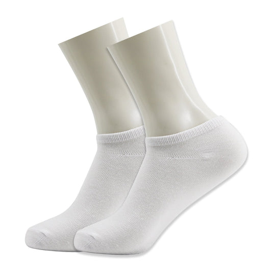 Buy Men's No Show Wholesale Socks, Size 9-11 in White- Bulk Case of 96 Pairs