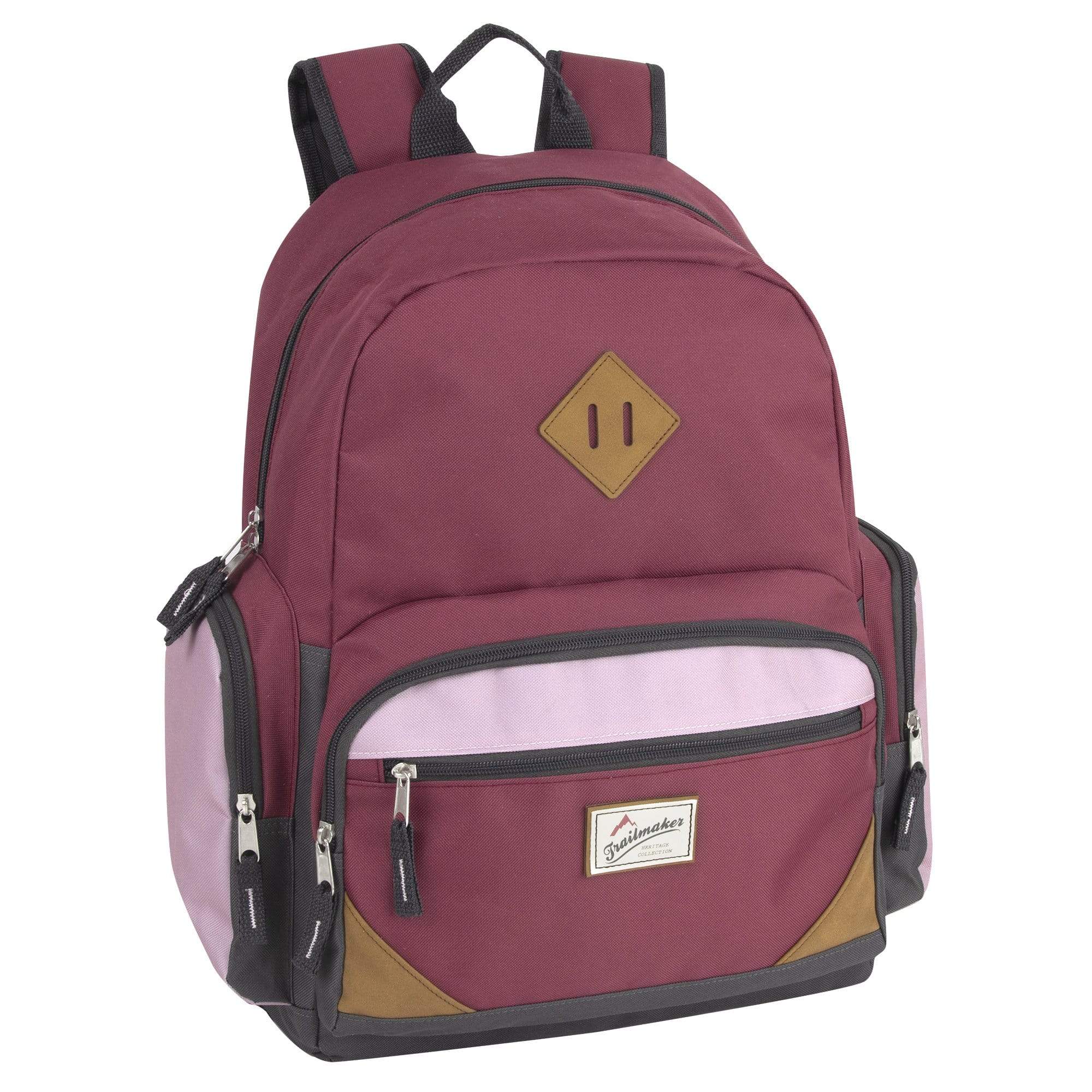 19 Inch Trailmaker Duo Compartment Backpack w Laptop Sleeve - 3 Colors ( 1 Case= 24Pcs) 1.19$/pc