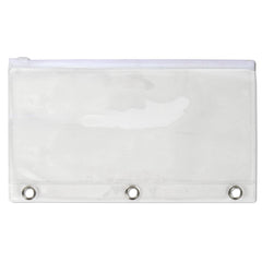 3 Ring Binder Clear Pencil Case - Assorted