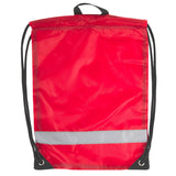8 Inch Safety Drawstring Bag With Reflective Strap- Red ( Case= 100 Pcs) 1.89$/PC