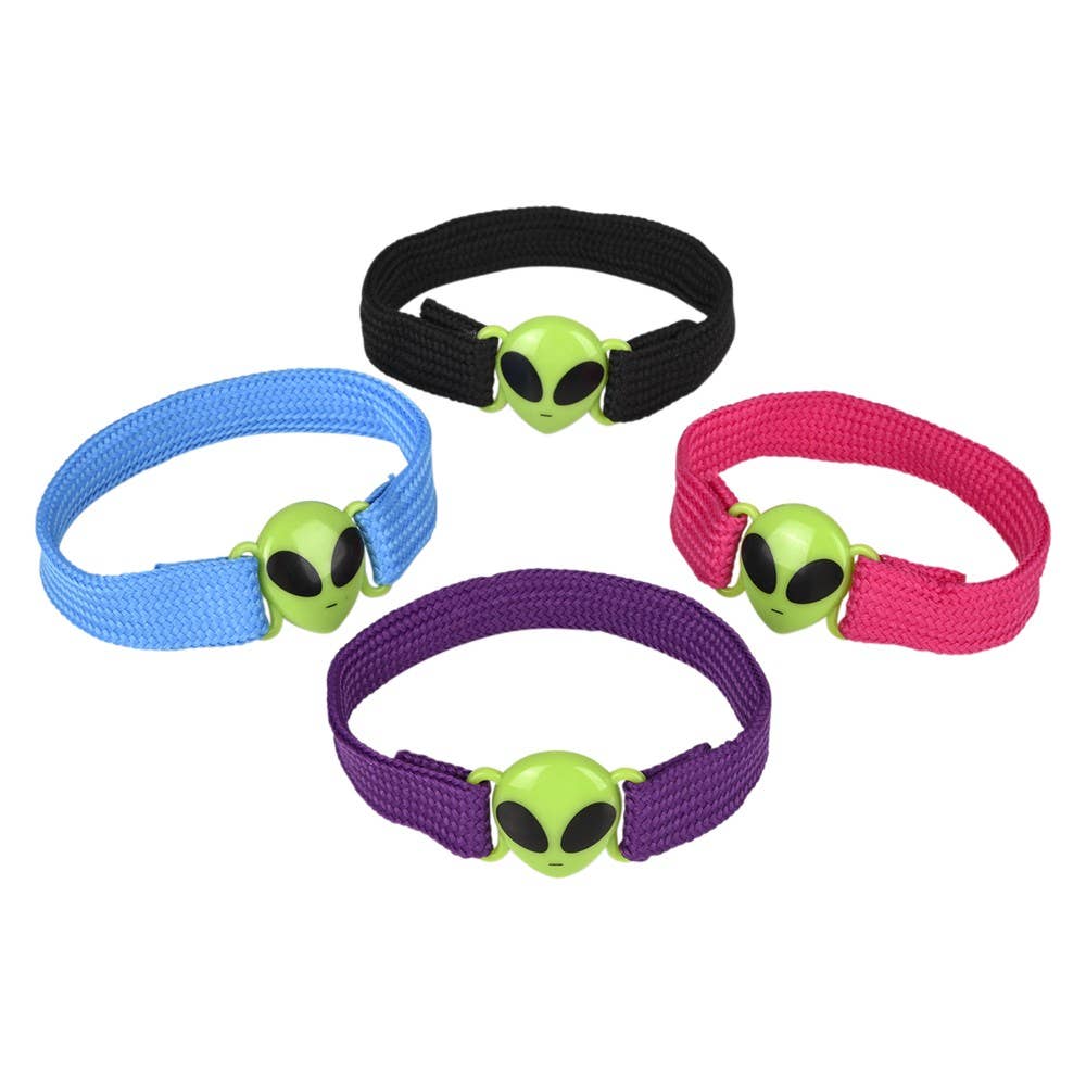 Buy Alien Woven Bracelet 7.5" 24/unit in Bulk