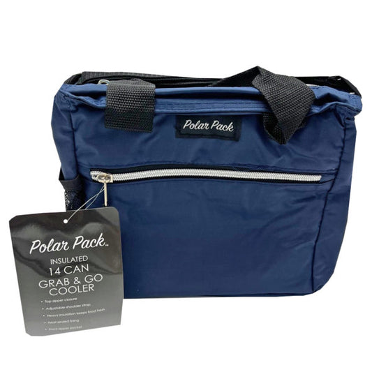 Polar Pack 14 Can Insulated Cooler Bag with Mesh Pocket in Assorted Colors