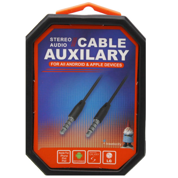 Travelocity Audio Auxilary Cable Assorted White and Black