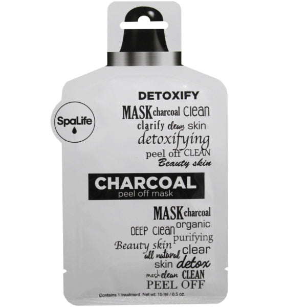 SpaLife Detoxifying Charcoal Peel Off Mask in PDQ Display