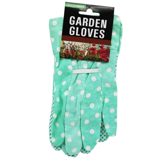 assorted style garden glove with raised safety grip dots