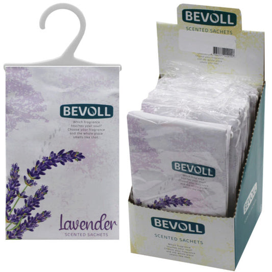 Bevoll Lavender Scented Hanging Sachet Bag in PDQ Display