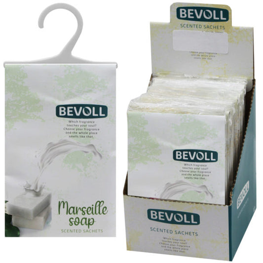 Bevoll Marseille Scented Hanging Sachet Bag in PDQ Display