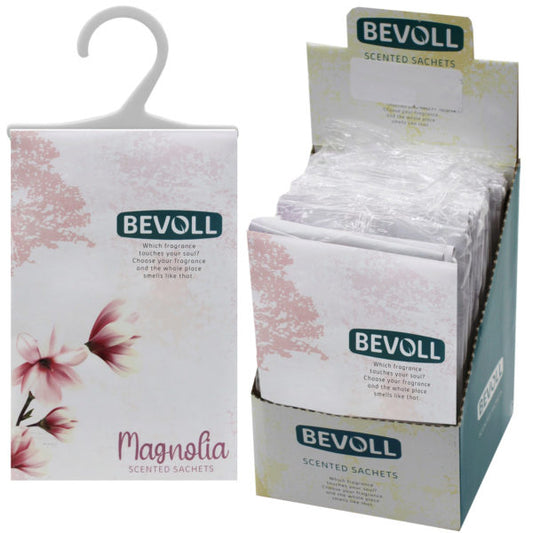 Bevoll Magnolia Scented Hanging Sachet Bag in PDQ Display