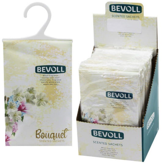 Bevoll Bouquet Scented Hanging Sachet Bag in PDQ Display