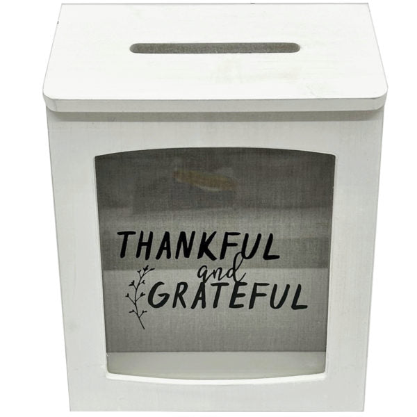 7.5 x10 decorative thankful and grateful box dￃﾩcor ban