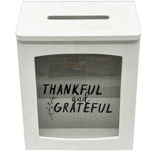 7.5 x10 decorative thankful and grateful box dￃﾩcor ban
