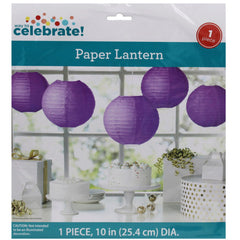 10 Decorative Paper Lantern in Purple MOQ-16Pcs, 1.81$/Pc