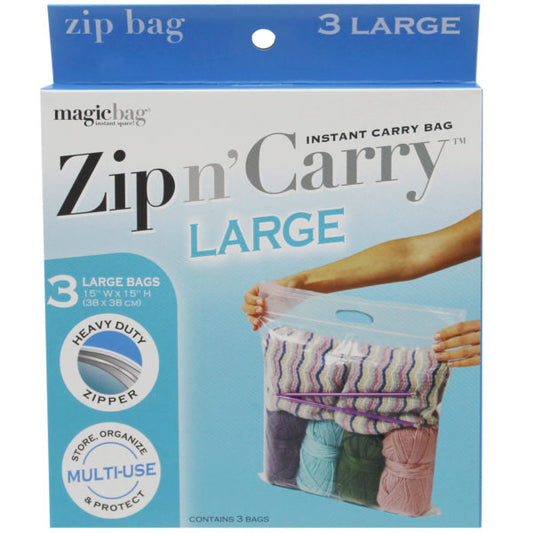 zip n carry large instant carry bag 3 pack