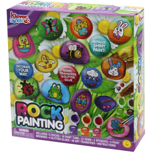 Klever Kits Rock Painting Kit with Easter Theme
