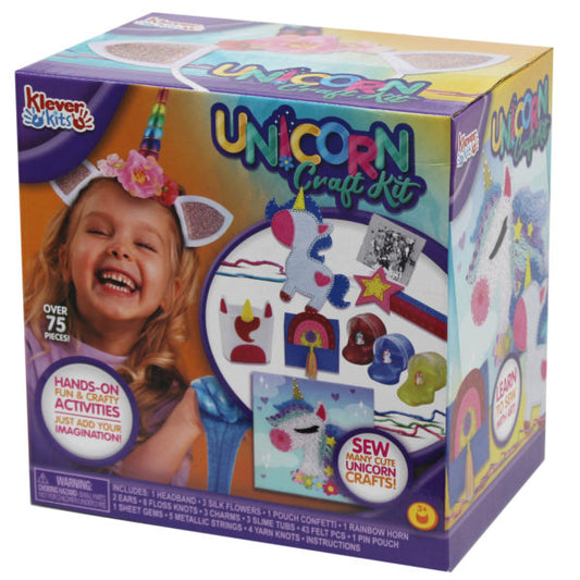 klever kit unicorn assorted craft kit with slime and accesso