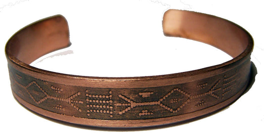 Wholesale PURE COPPER 22 gram NATIVE STYLE #R CUFF BRACELET ( sold by the piece )