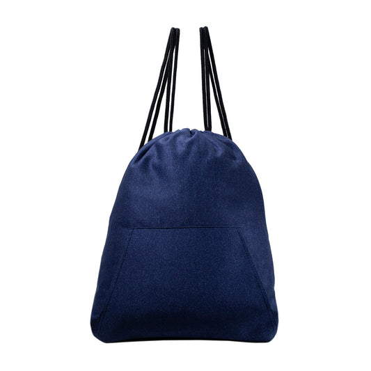 Buy 16" Stretchy Drawstring Wholesale Backpack in Navy Blue - Bulk Case of 50