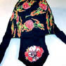 Wholesale SKULL WITH ROSES BANDANA CAP (Sold by the dozen) *- CLOSEOUT NOW $ 1 EA