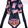 Wholesale RED WHITE & TRUE EAGLE BANDANA CAP (Sold by the piece)