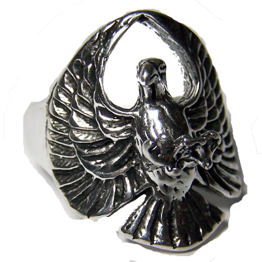Wholesale Flying Eagle with Claws Biker Ring Embrace the Spirit of Freedom  (Sold by the piece)