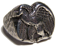 Wholesale UNITED WE STAND EAGLE BIKER RING (Sold by the piece)