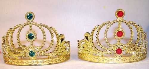 Buy GOLD KIDS JEWEL TIARA CROWNS HATS (Sold by the dozen) *-CLOSEOUT NOW 50 CENTS EABulk Price
