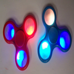 Fidget Spinner Toy With Colorful Flashing Lights -Assorted