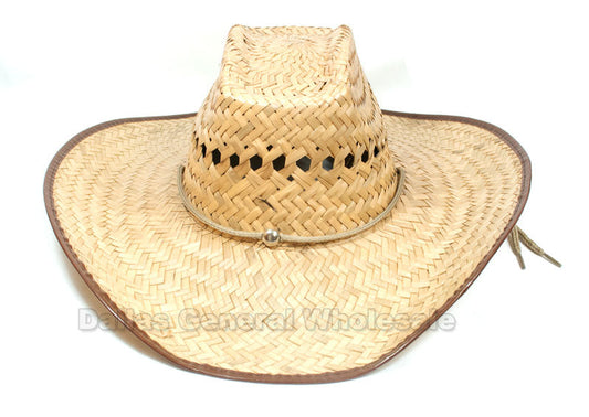 Vented Sombrero Straw Hats Wholesale