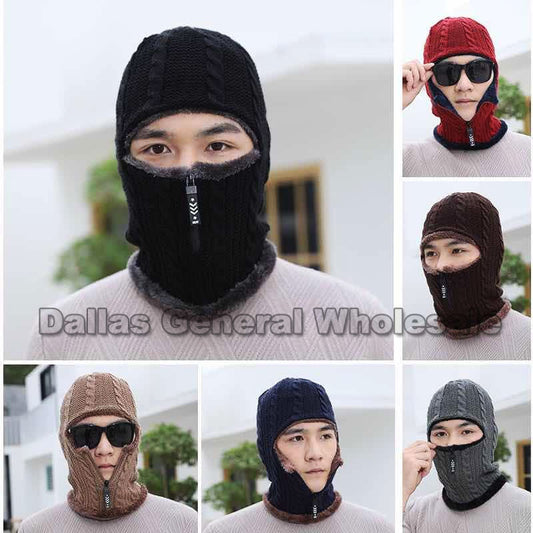 Bulk Buy Thermal Beanie Masks Balaclava with Zipper Wholesale