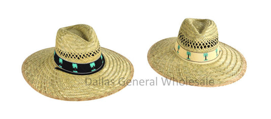 Bulk Buy Adults Palm Tree Straw Hats Wholesale