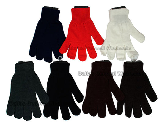 Bulk Buy Adults Winter Knitted Gloves Wholesale