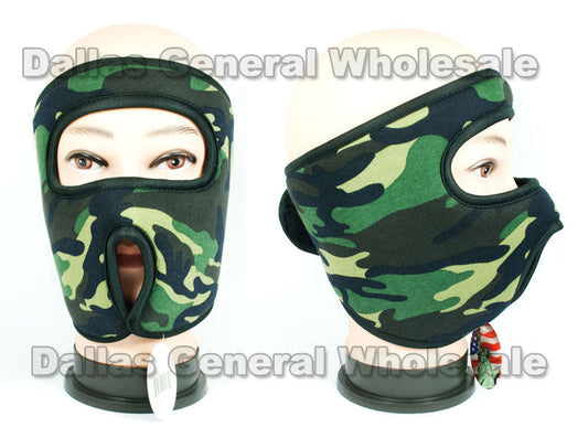 Bulk Buy Camouflage Insulated Face Masks Wholesale